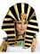 Gold And Black Egyptian Queen Cleopatra King Tut Costume Crown Headpiece Hat